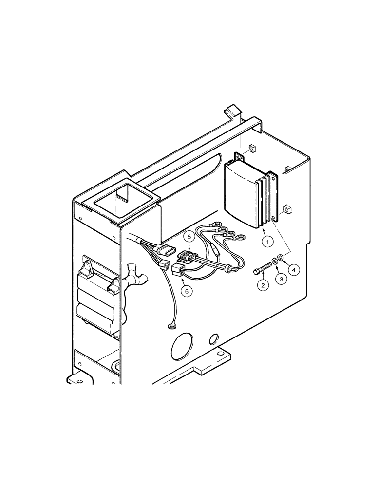 Схема запчастей Case 845 - (04-30[01]) - ELECTRIC SYSTEM - VOLTAGE CONVERTER (04) - ELECTRICAL SYSTEMS