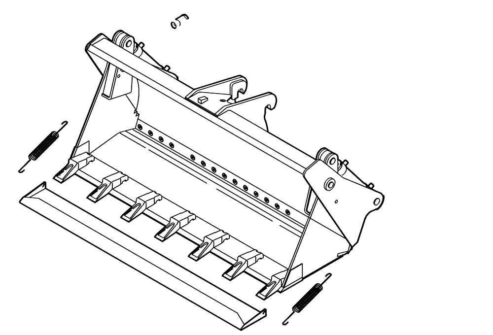 Схема запчастей Case 21D - (64.010[002]) - 4 - IN - 1 BUCKET INSTALLATION 650L/1900MM (OPTION) (S/N 561101-UP) No Description