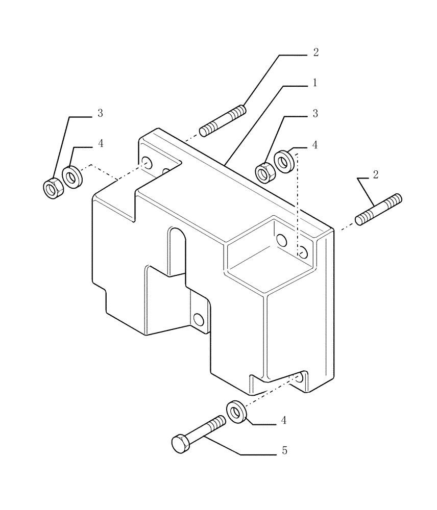 Схема запчастей Case 1850K LT - (9.464[01]) - REAR COUNTERWEIGHT - OPTIONAL CODE 76078272 (19) - OPTIONS