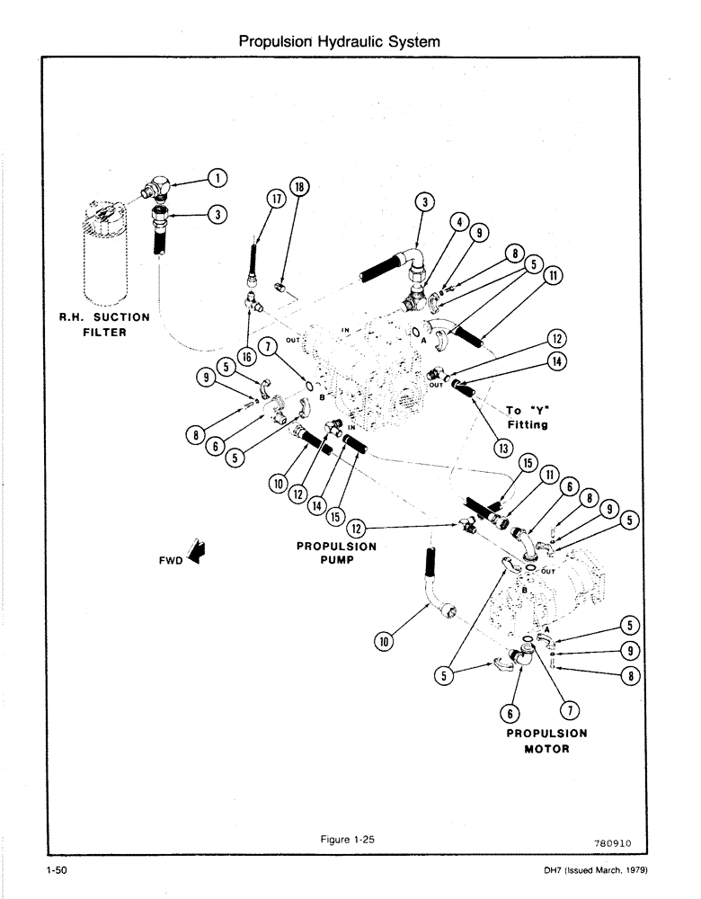 Схема запчастей Case DH7 - (1-50) - PROPULSION HYDRAULIC SYSTEM (35) - HYDRAULIC SYSTEMS