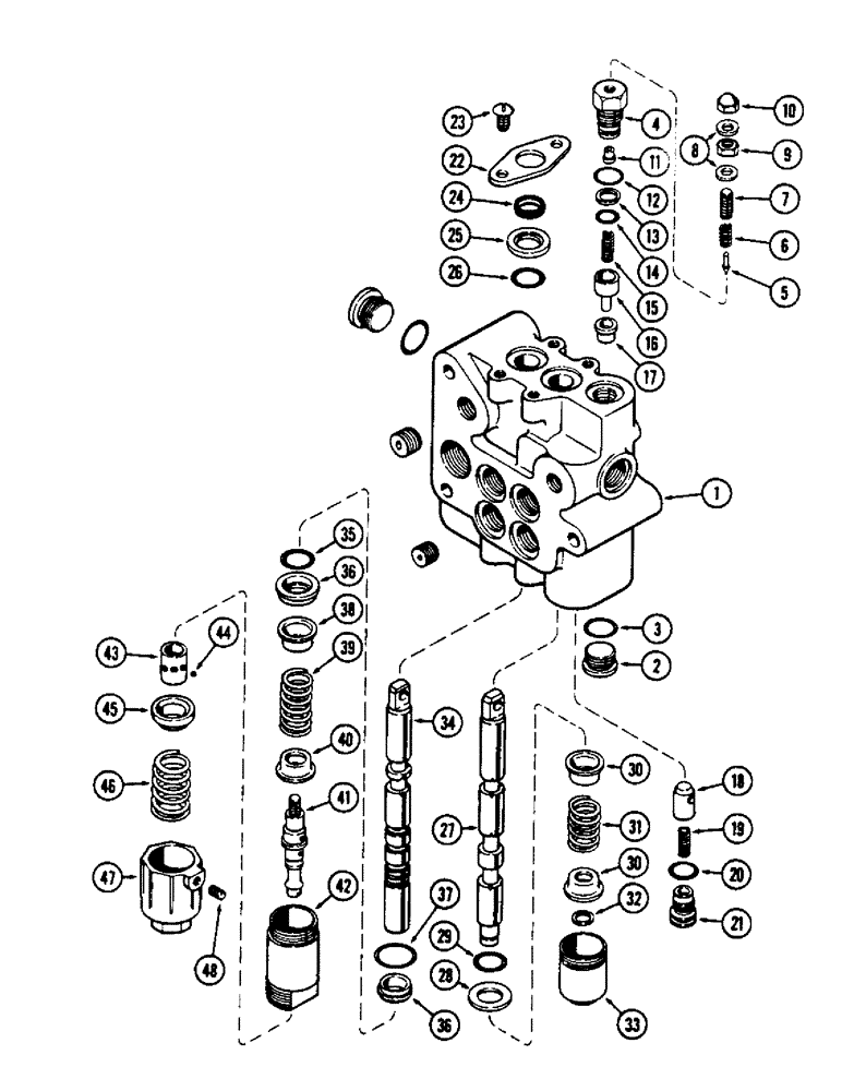 Схема запчастей Case W5A - (170) - A16873 VALVE (08) - HYDRAULICS