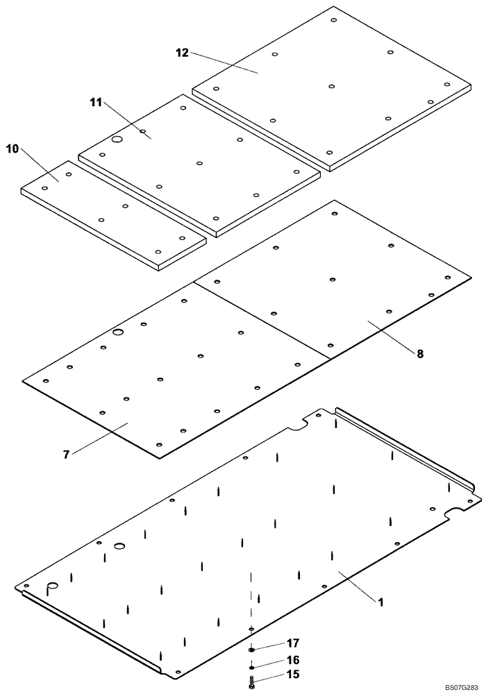 Схема запчастей Case SV210 - (09-20[01]) - PANEL, NOISE REDUCTION (GROUP 207) (ND131862) (09) - CHASSIS/ATTACHMENTS