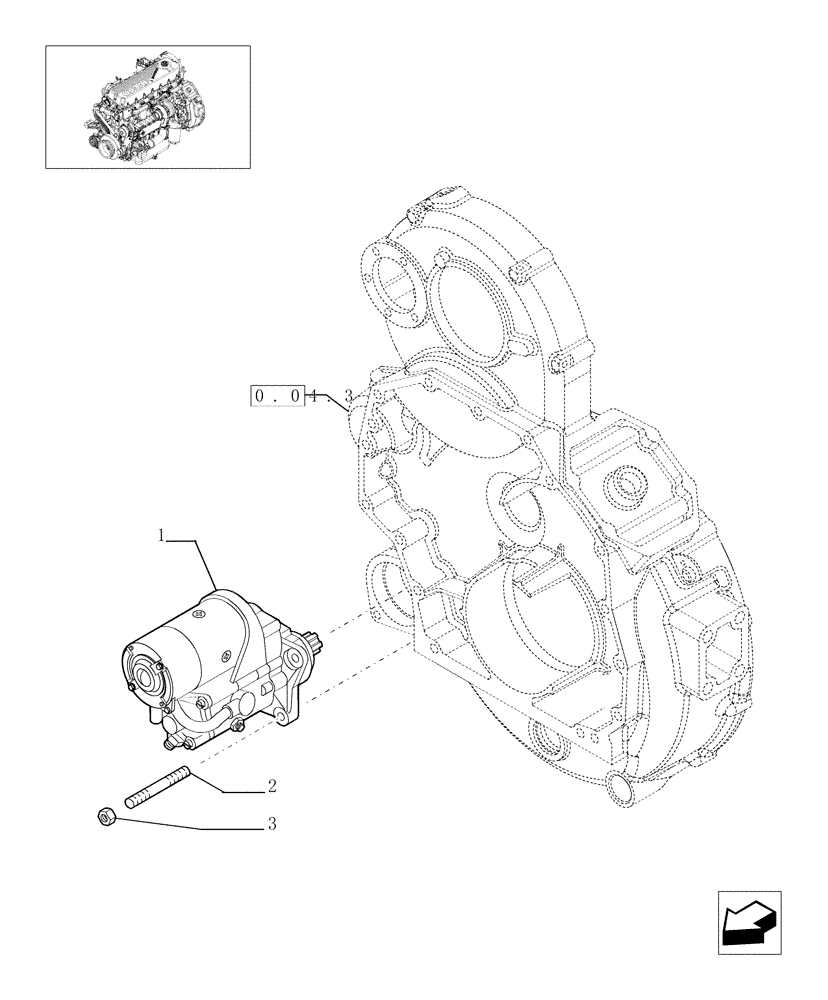 Схема запчастей Case F2CE9684E E002 - (0.36.0[01]) - STARTER MOTOR (99457805) 