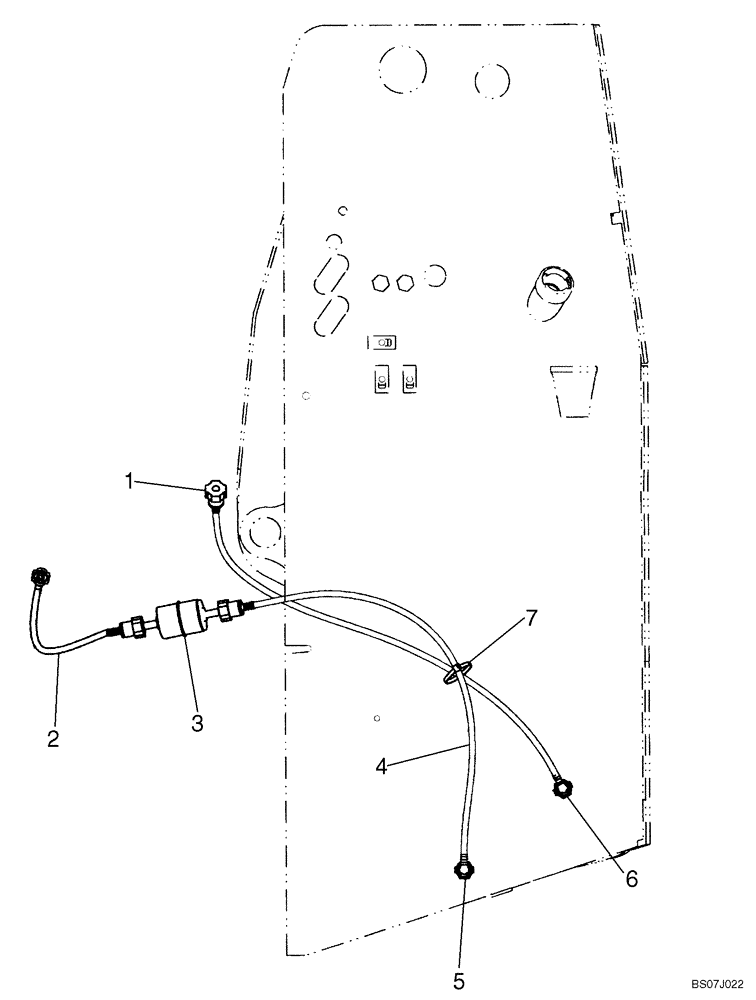 Схема запчастей Case 430 - (03-01) - FUEL LINES AND FUEL FILTER (03) - FUEL SYSTEM