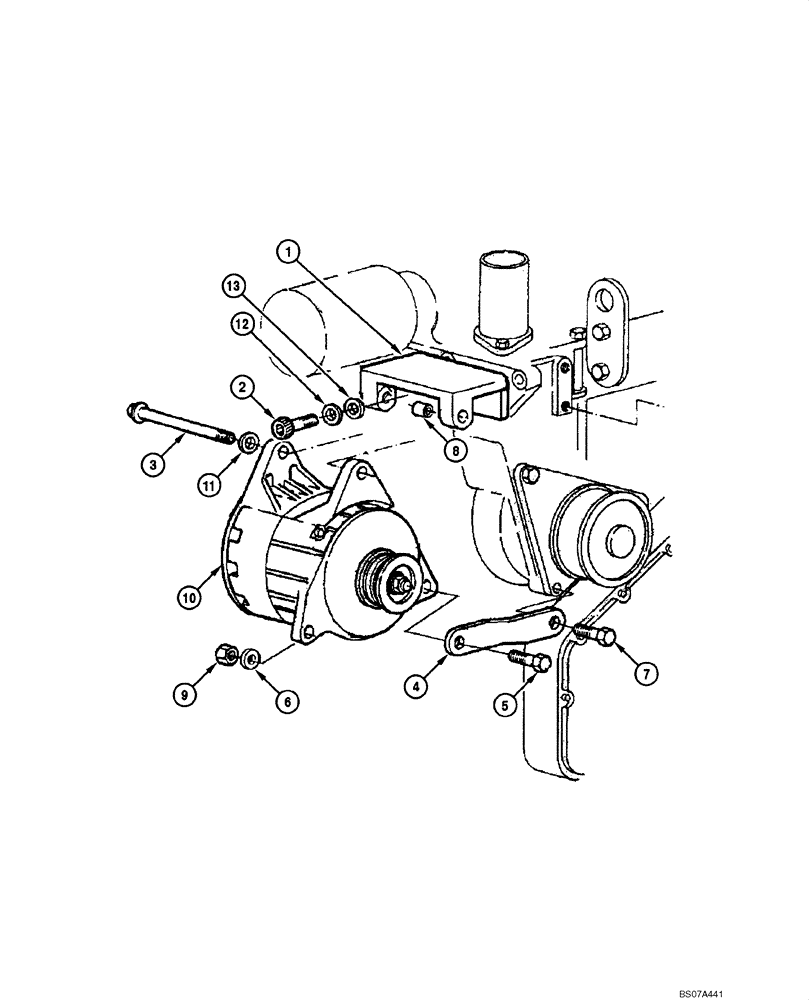 Схема запчастей Case 845 DHP - (04.02[00]) - ALTERNATOR 80A - ASSEMBLY (04) - ELECTRICAL SYSTEMS