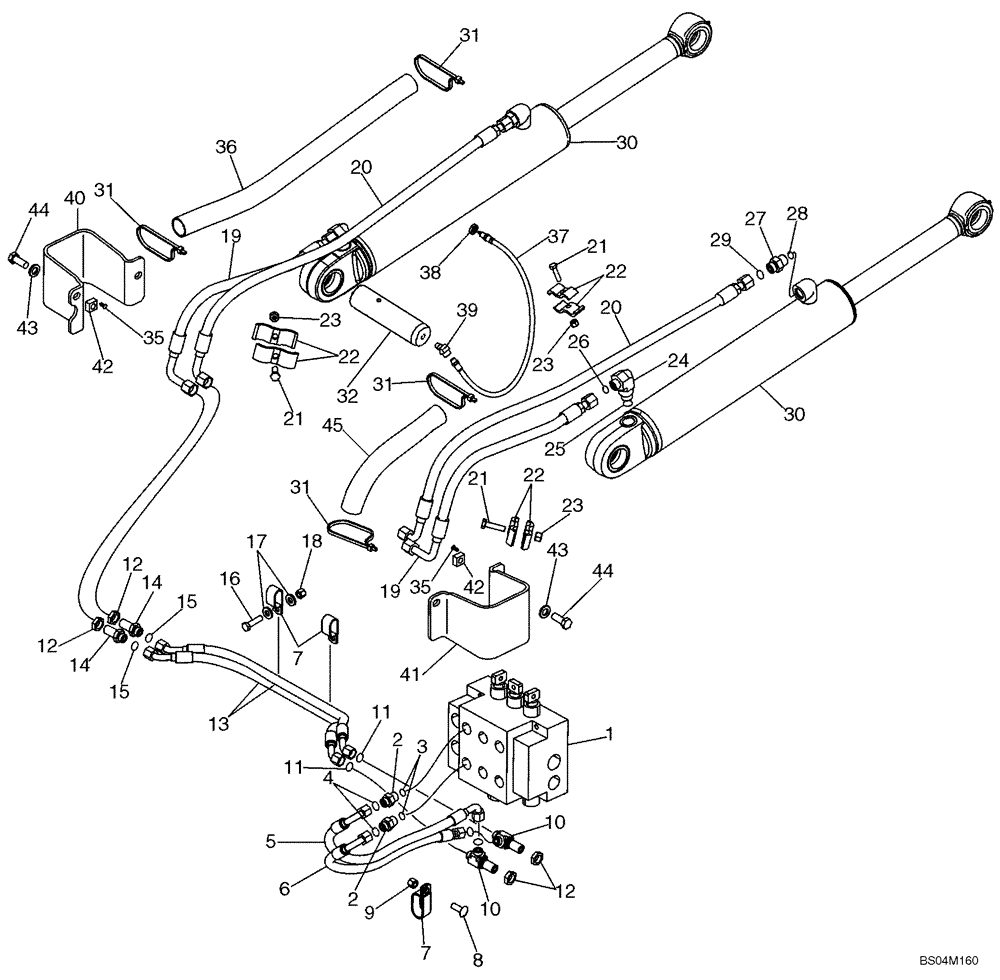 Схема запчастей Case 750L - (08-05) - HYDRAULICS - LIFT CIRCUIT (08) - HYDRAULICS