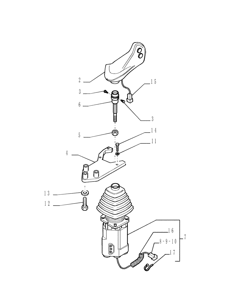 Схема запчастей Case 1850K - (1.222[01]) - TRANSMISSION / STEERING CONTROL Hydrostatic Transmission