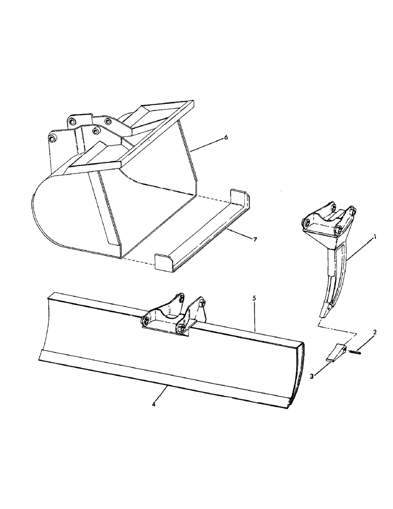 Схема запчастей Case 30YM - (071) - BACKDRAGE BLADE, RIPPER AND SNOW BUCKET (19) - BUCKETS