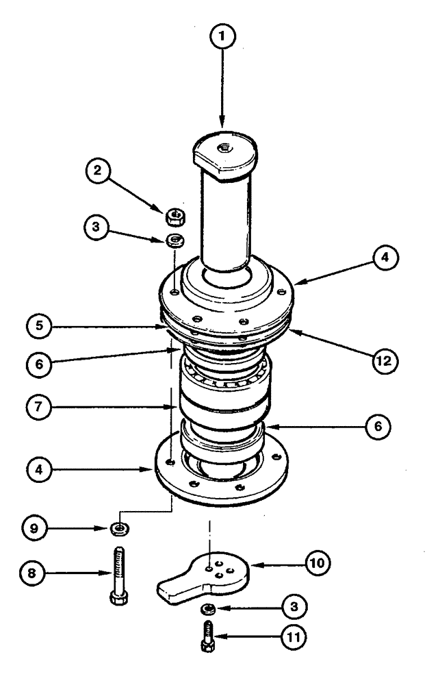 Схема запчастей Case 885 - (09.04[00]) - LINK ASSEMBLY (09) - CHASSIS