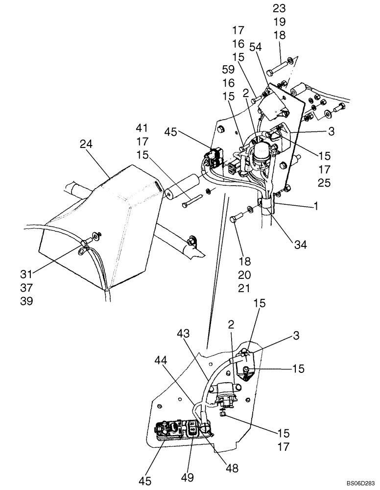 Схема запчастей Case 721E - (04-11) - HARNESS, REAR - RELAY PANEL (04) - ELECTRICAL SYSTEMS