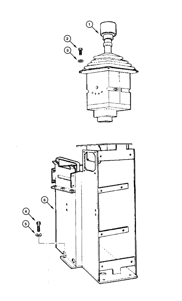 Схема запчастей Case 845 - (06.02[00]) - TRANSMISSION LEVER (06) - POWER TRAIN