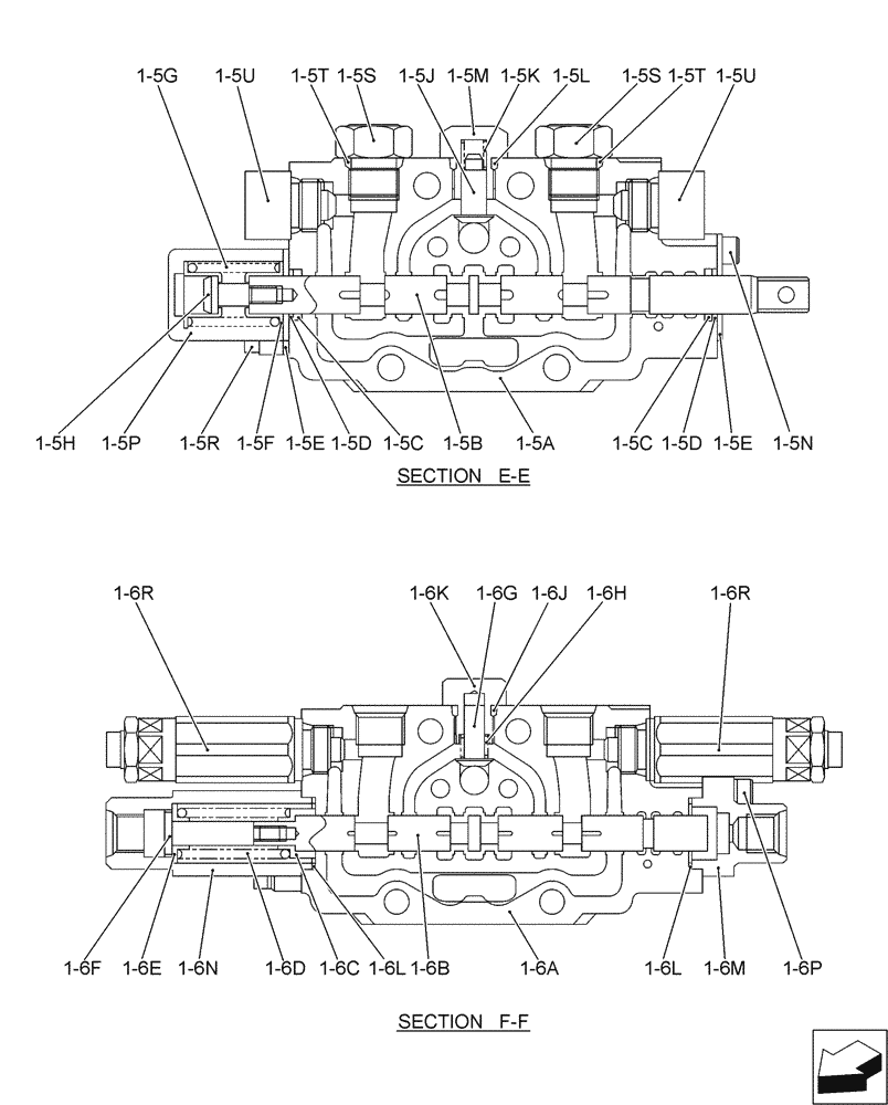 Схема запчастей Case CX17B - (01-020[06]) - VALVE INSTAL (35) - HYDRAULIC SYSTEMS