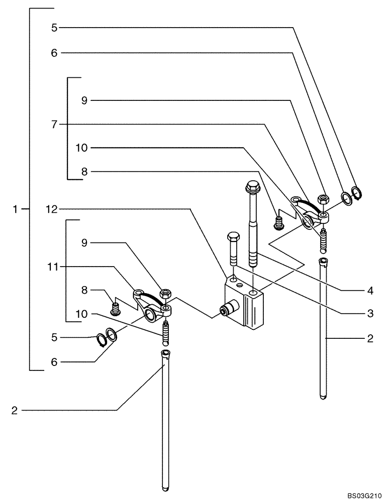 Схема запчастей Case 621D - (02-33) - CYLINDER HEAD - VALVE MECHANISM (02) - ENGINE