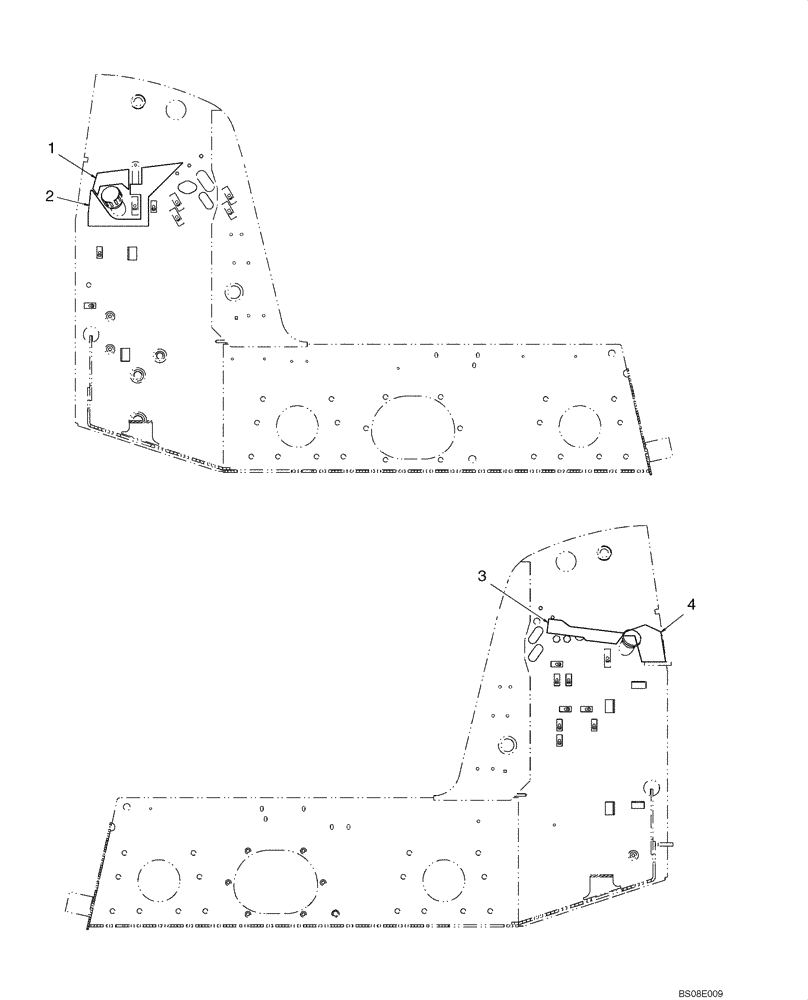 Схема запчастей Case 430 - (09-61A) - NOISE CONTROL (EUROPE) (09) - CHASSIS