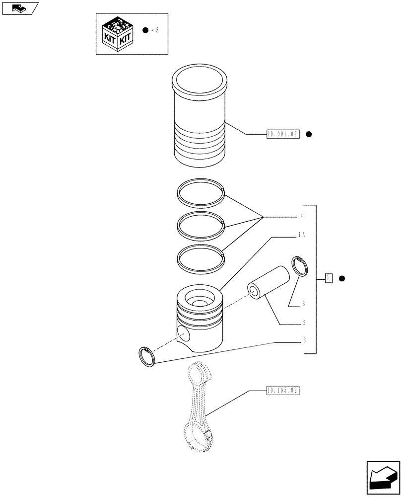 Схема запчастей Case F3AE0684S E913 - (10.105.01) - PISTON - ENGINE (504153594) (10) - ENGINE