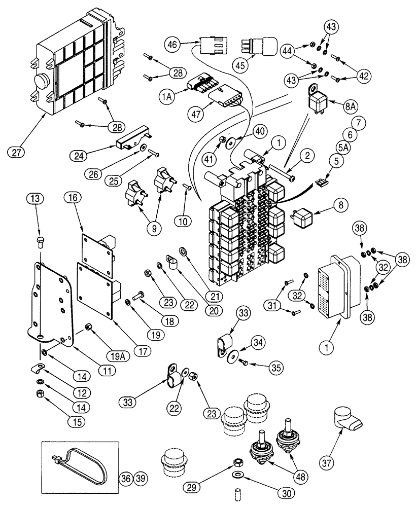 Схема запчастей Case 621D - (04-11) - HARNESS - CAB, MAIN (04) - ELECTRICAL SYSTEMS