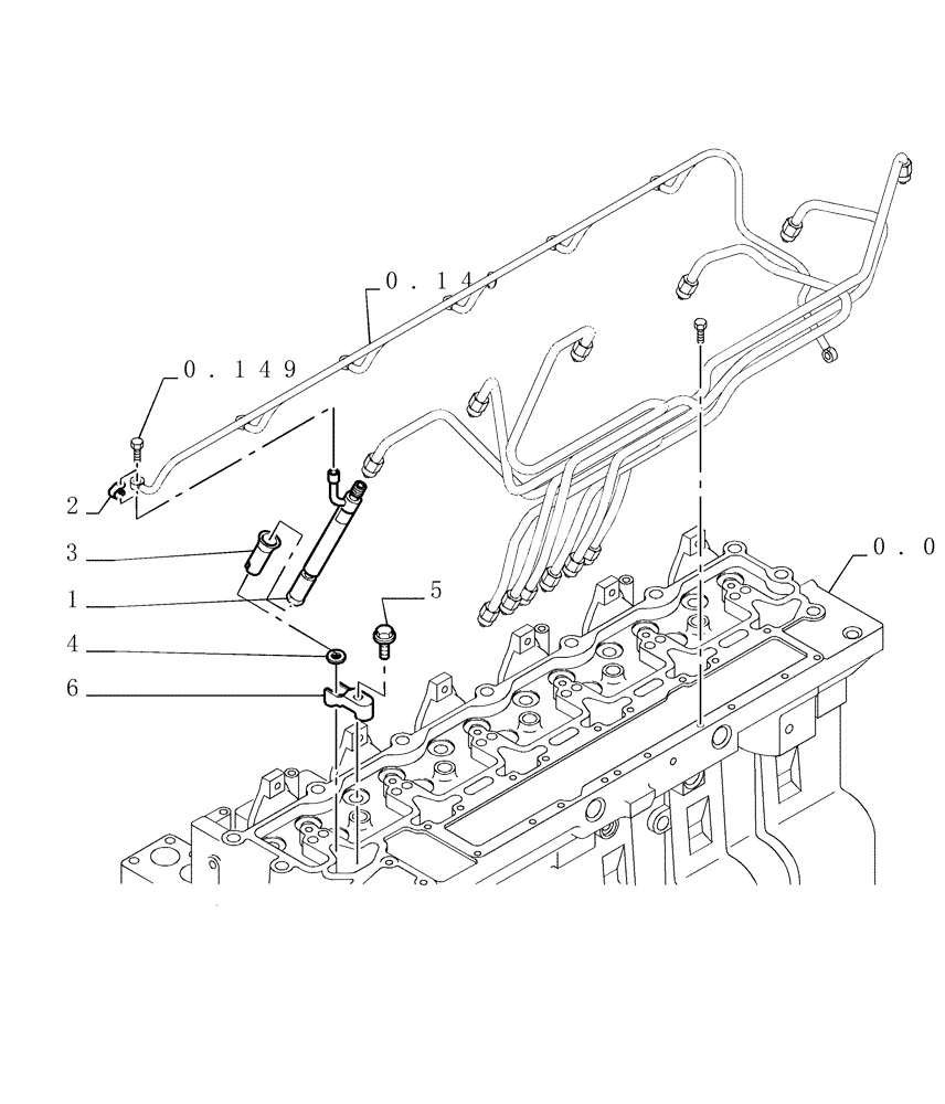 Схема запчастей Case 1850K - (0.140[02]) - INJECTION PUMP - VERSION (01-02-03-04) (01) - ENGINE