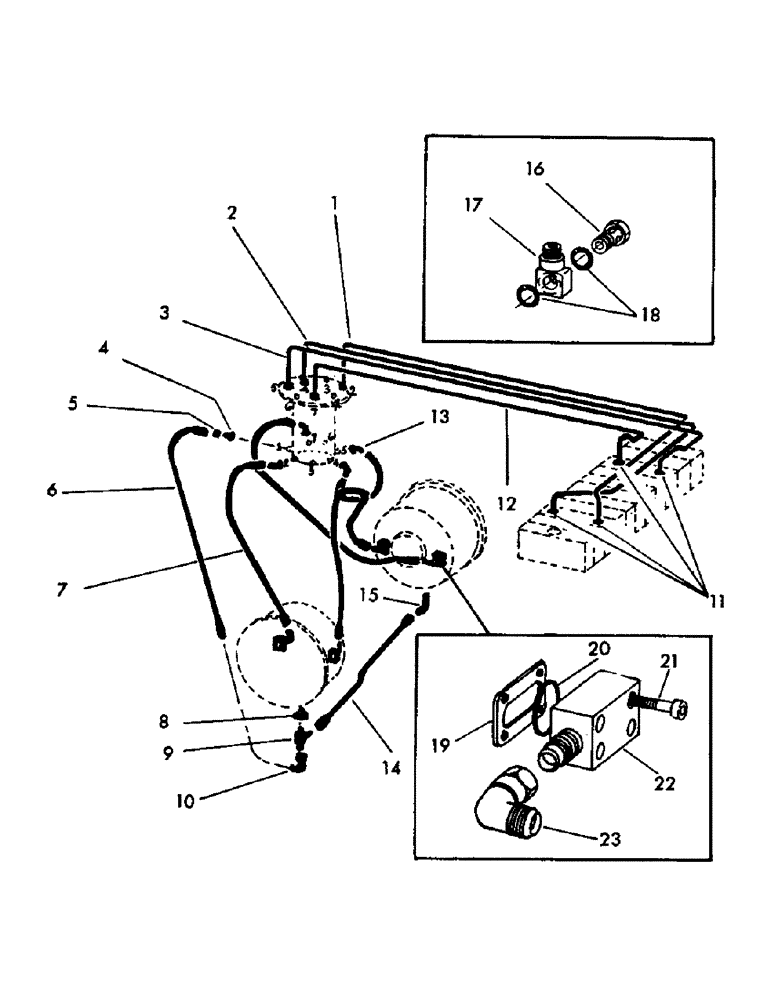 Схема запчастей Case 30YM - (092) - 30 Y CRAWLER HYDRAULICS WITH 7 PORT SWIVEL (07) - HYDRAULIC SYSTEM