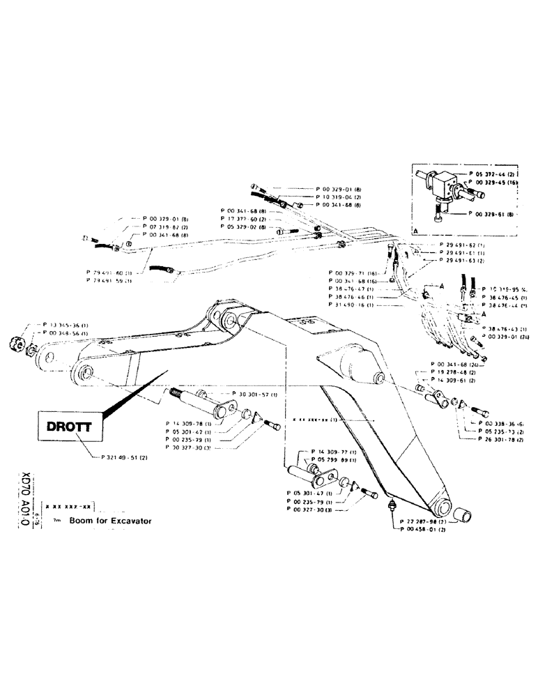 Схема запчастей Case 220CKS - (83) - BOOM FOR EXCAVATOR (09) - BOOMS