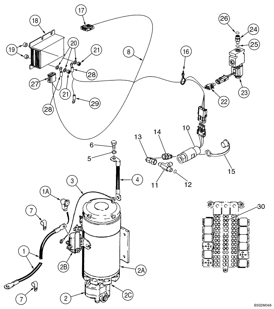 Схема запчастей Case 821C - (04-16) - ELECTRICAL - STEERING, AUXILIARY (04) - ELECTRICAL SYSTEMS