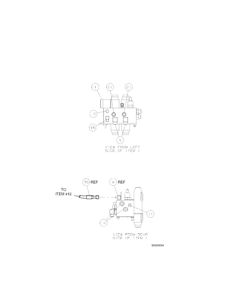 Схема запчастей Case 686GXR - (8-53B) - MANIFOLD, STABILIZER CONTROL (SERIES 2 ASN 686G JFE0000705; 686GXR JFE0001847; 688G JFE0003612) (08) - HYDRAULICS