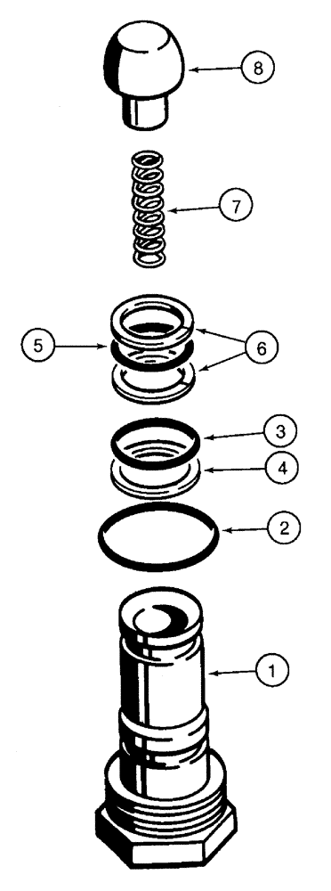 Схема запчастей Case 750H - (08-24) - VALVE ASSY, CHECK (08) - HYDRAULICS