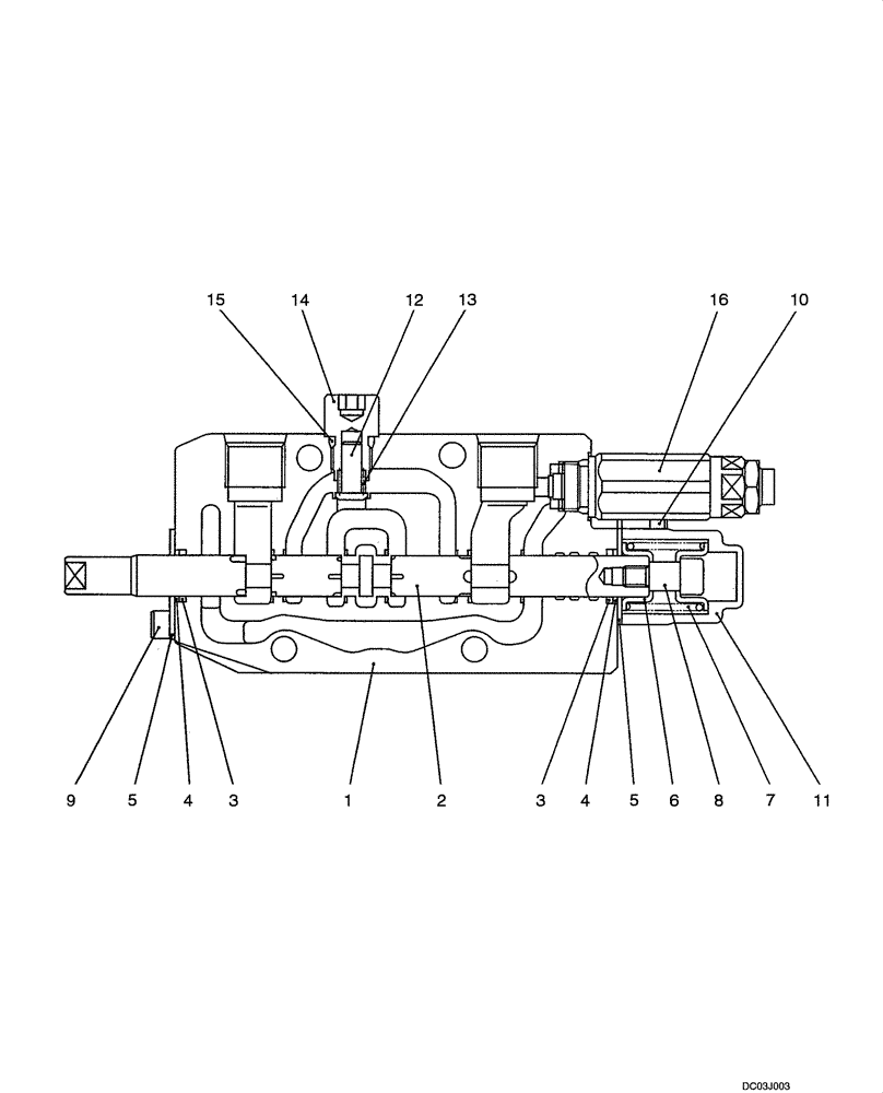 Схема запчастей Case CX47 - (08-35[00]) - VALVE ASSY - DOZER BLADE (08) - HYDRAULICS