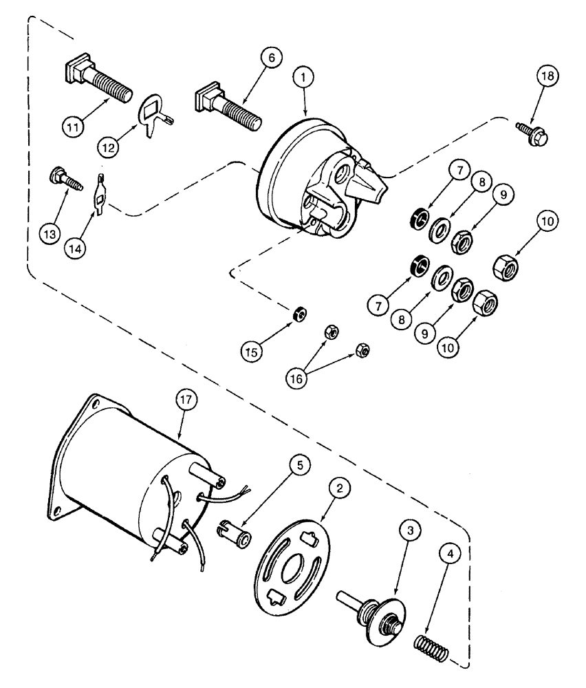 Схема запчастей Case 921B - (4-038) - STARTER SOLENOID ASSEMBLY (04) - ELECTRICAL SYSTEMS