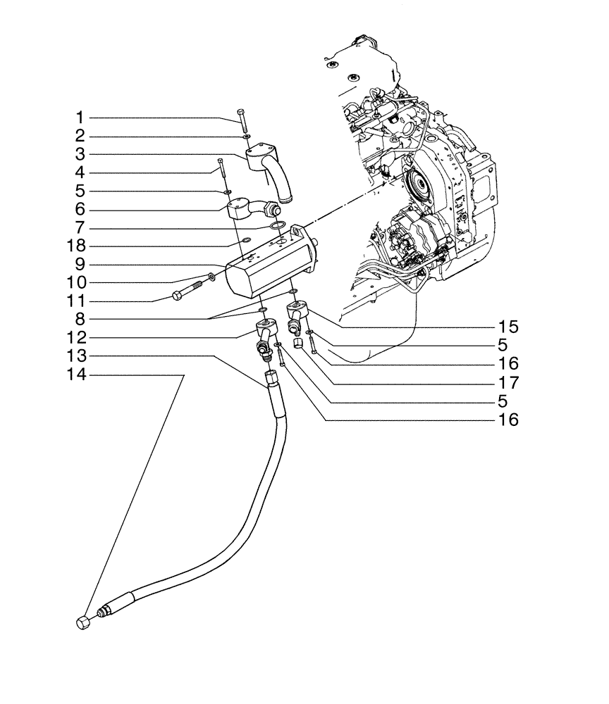 Схема запчастей Case 845B - (07-12[02]) - HYDRAULIC PUMP - STEERING AND BRAKE (07) - BRAKES