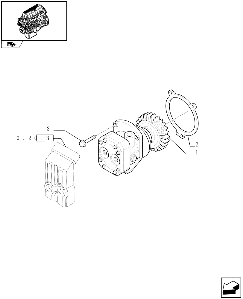 Схема запчастей Case F3BE0684J E902 - (0.20.1) - FUEL PUMP & RELATED PARTS (504053973) 