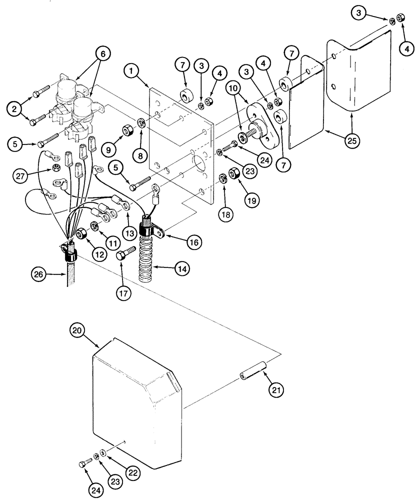 Схема запчастей Case 721C - (04-16) - HARNESS, REAR - RELAY PANEL (04) - ELECTRICAL SYSTEMS