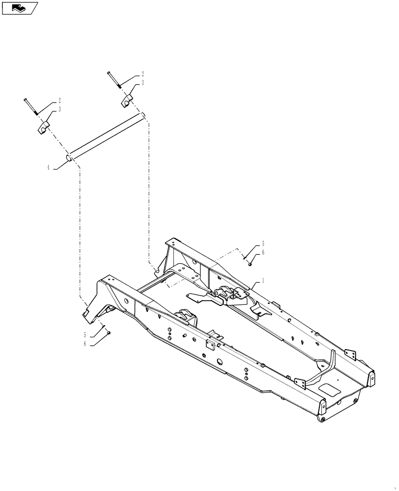 Схема запчастей Case 588H - (39.100.01) - FRAME CHASSIS (39) - FRAMES AND BALLASTING