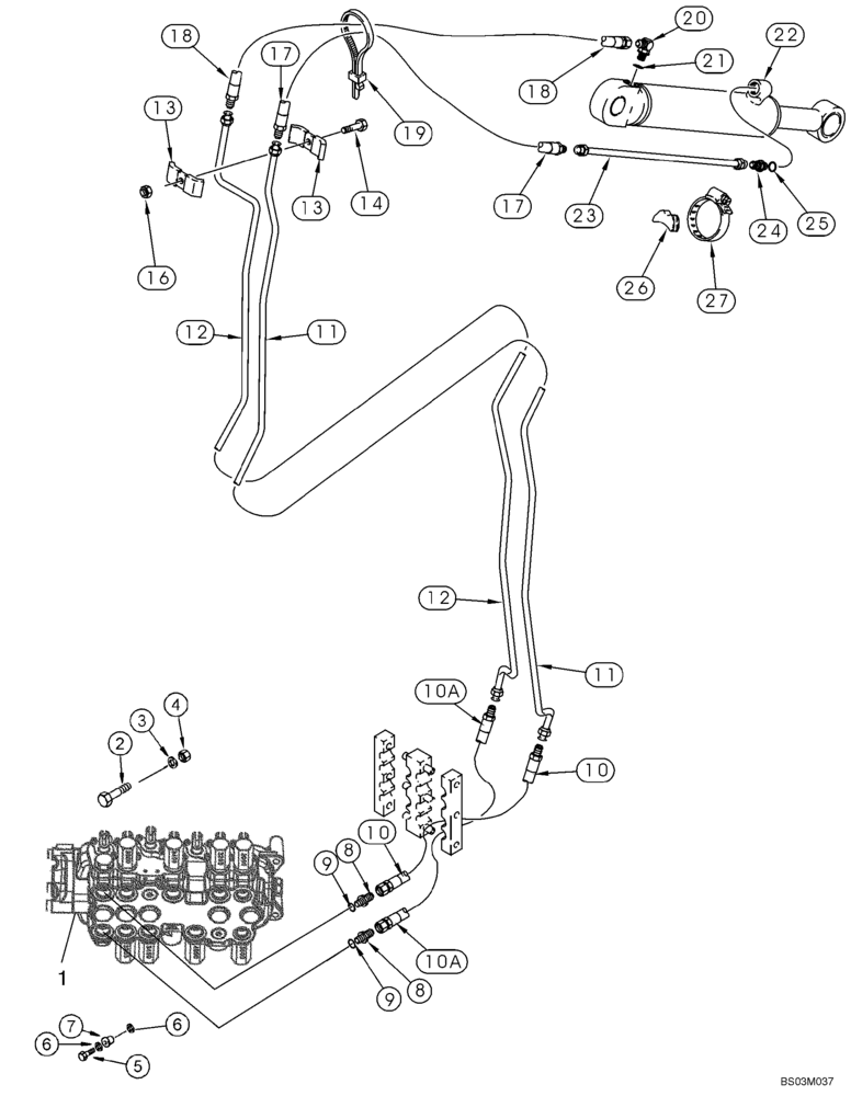 Схема запчастей Case 580SM - (08-14) - HYDRAULICS - CYLINDER, BACKHOE EXTENDABLE DIPPER (08) - HYDRAULICS