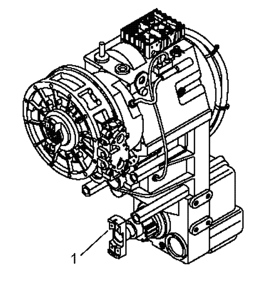 Схема запчастей Case 330 - (18A00010054[01]) - TRANSMISSION - TYPE 260 - RETARDER OPTION (03) - Converter / Transmission