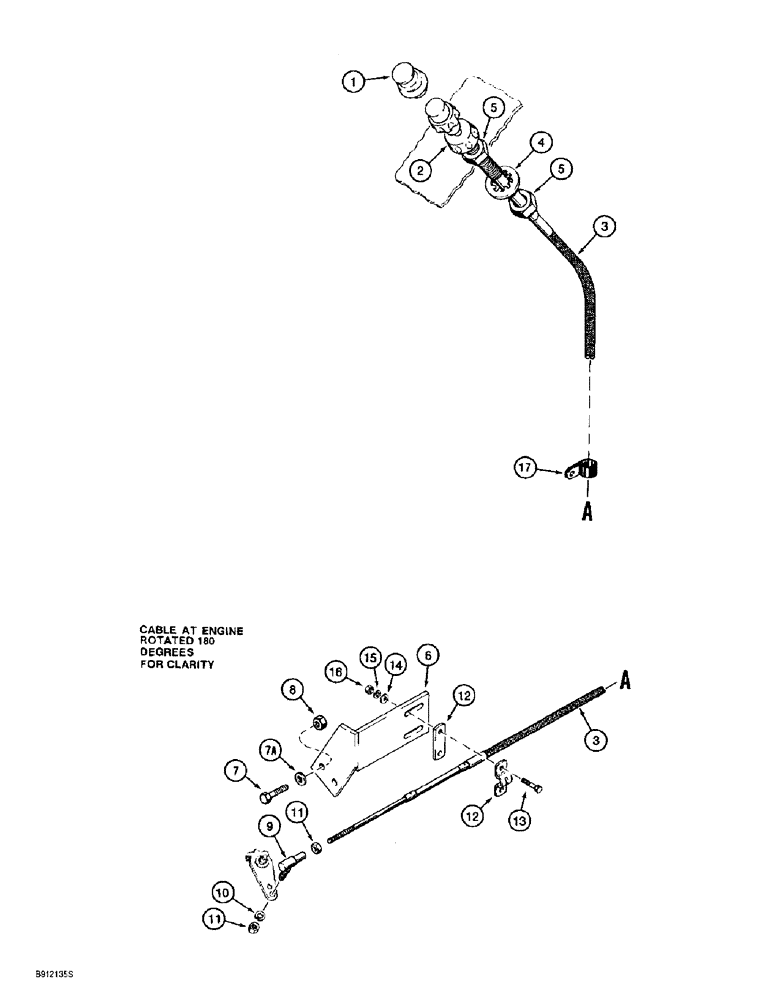 Схема запчастей Case 860 - (3-04) - THROTTLE AND LINKAGE USED ON MODELS WITH 4T-390 ENGINE (03) - FUEL SYSTEM