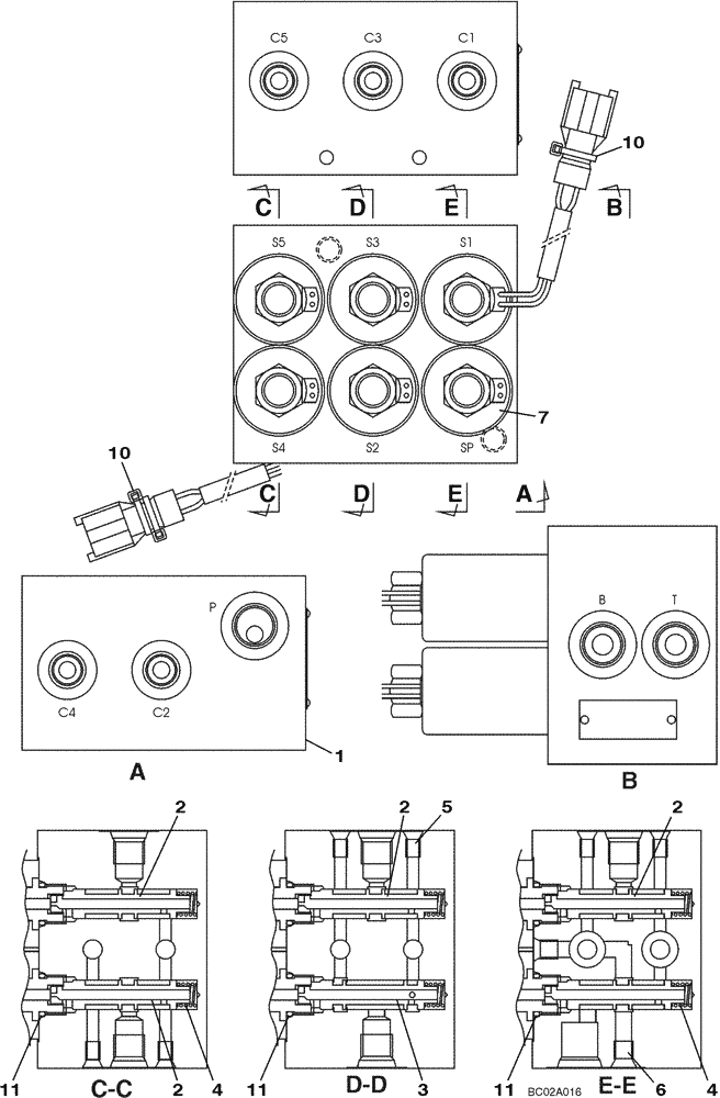 Схема запчастей Case CX460 - (08-91) - VALVE, SOLENOID (08) - HYDRAULICS