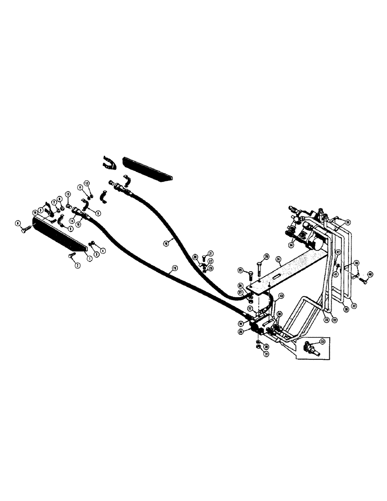 Схема запчастей Case 310C - (150) - PULL BEHIND HYDRAULICS (WITH LOADER) (07) - HYDRAULIC SYSTEM