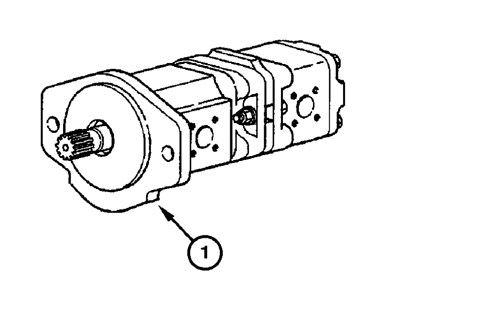 Схема запчастей Case 865 - (08.36[00]) - BRAKE AND STEERING - HYDRAULIC PUMP (08) - HYDRAULICS