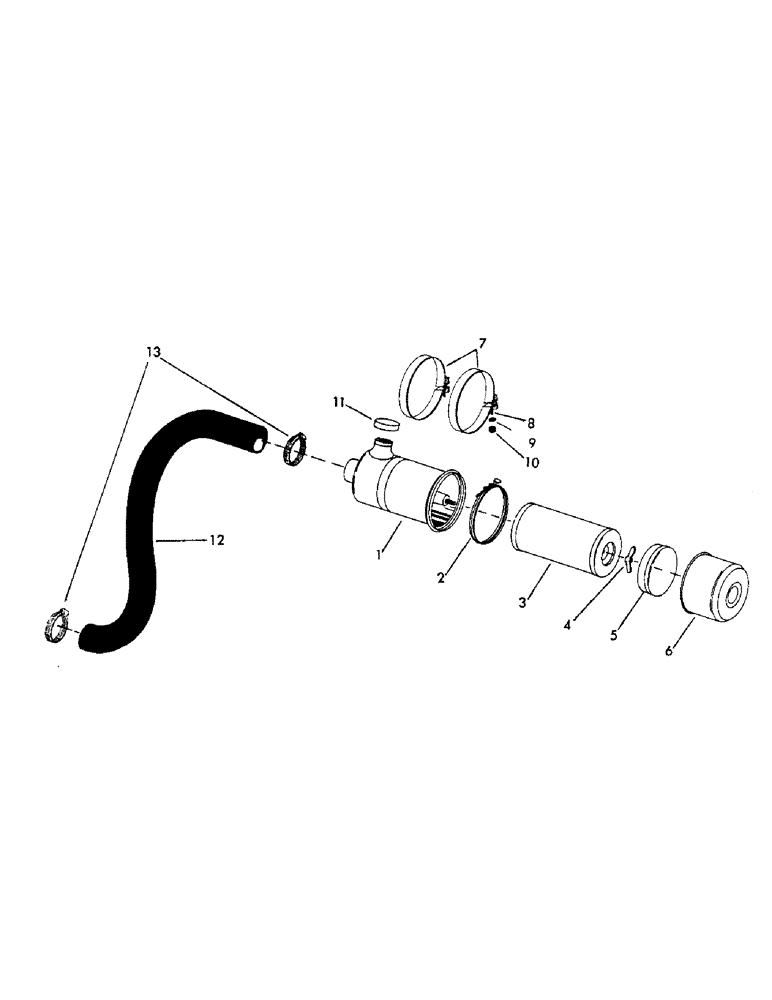 Схема запчастей Case 30EC - (C18) - AIR CLEANER AND MOUNTING HARDWARE FOR:, (263 UC IHC GAS ENGINES AND UD 282 DIESEL ENGINES). (01) - ENGINE