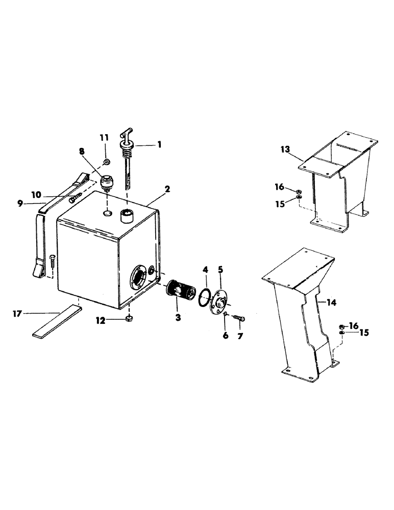 Схема запчастей Case 35EC - (134) - HYDRAULIC OIL RESERVOIR AND RELATED PARTS (07) - HYDRAULIC SYSTEM