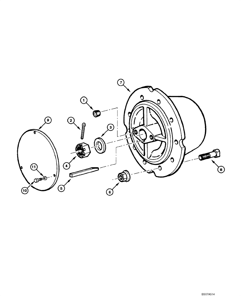 Схема запчастей Case 845 DHP - (06.30[00]) - REAR AXLE GRAZIANO - WHEEL HUB (06) - POWER TRAIN