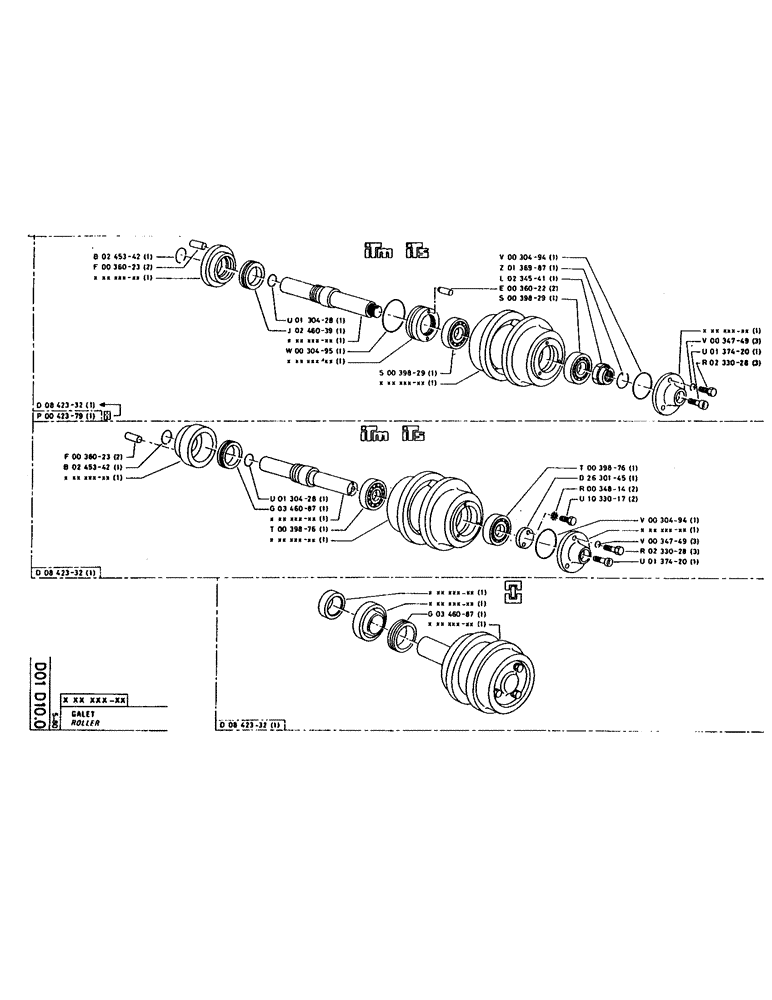 Схема запчастей Case 160CL - (088) - ROLLER (04) - UNDERCARRIAGE