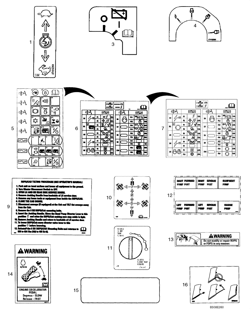 Схема запчастей Case 1150K - (09-39) - DECALS - ENGLISH (09) - CHASSIS/ATTACHMENTS