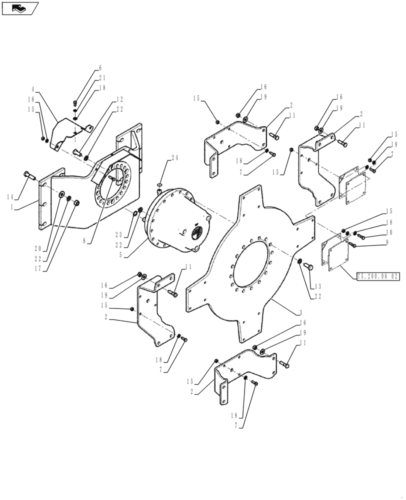 Схема запчастей Case SV212 - (35.353.10[02]) - DRUM DRIVE ASSY, FRONT - NARROW VERSION (35) - HYDRAULIC SYSTEMS