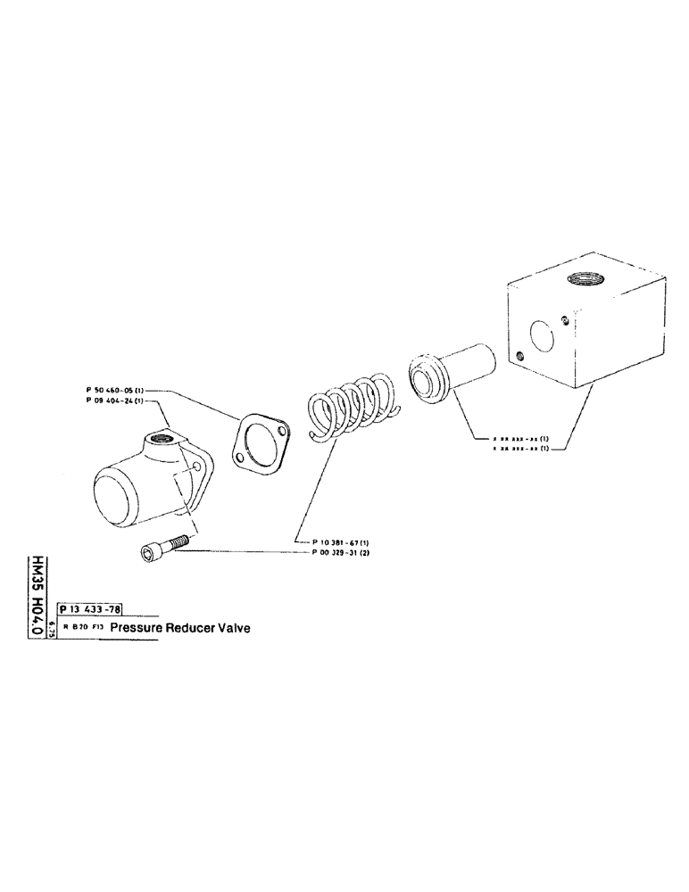 Схема запчастей Case 220CKS - (58) - PRESSURE REDUCER VALVE (07) - HYDRAULIC SYSTEM