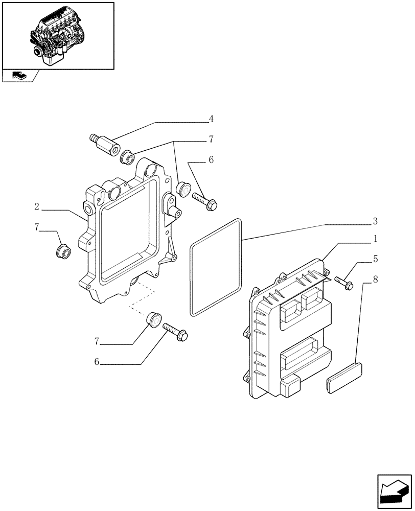 Схема запчастей Case F3BE0684J E902 - (0.17.0) - ELECTRONIC INJECTION (504188405) 