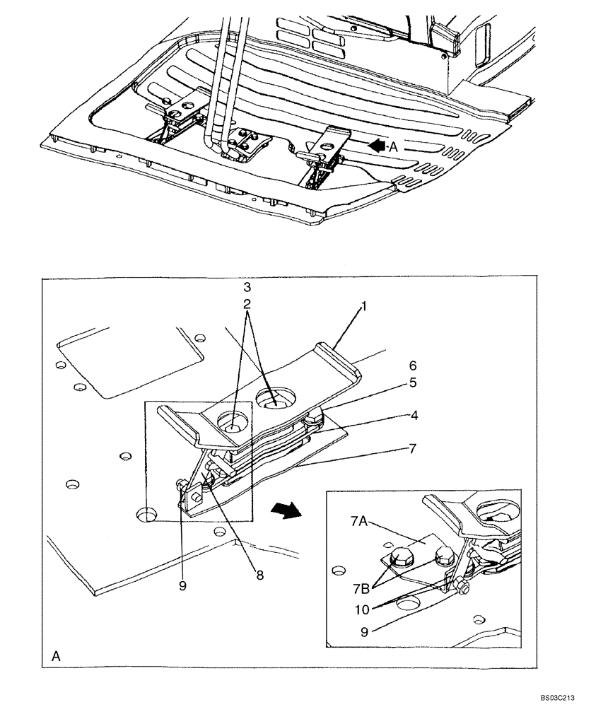 Схема запчастей Case CX75SR - (09-60) - CONTROL, PEDAL, OPTIONAL - OPERATORS COMPARTMENT (09) - CHASSIS/ATTACHMENTS