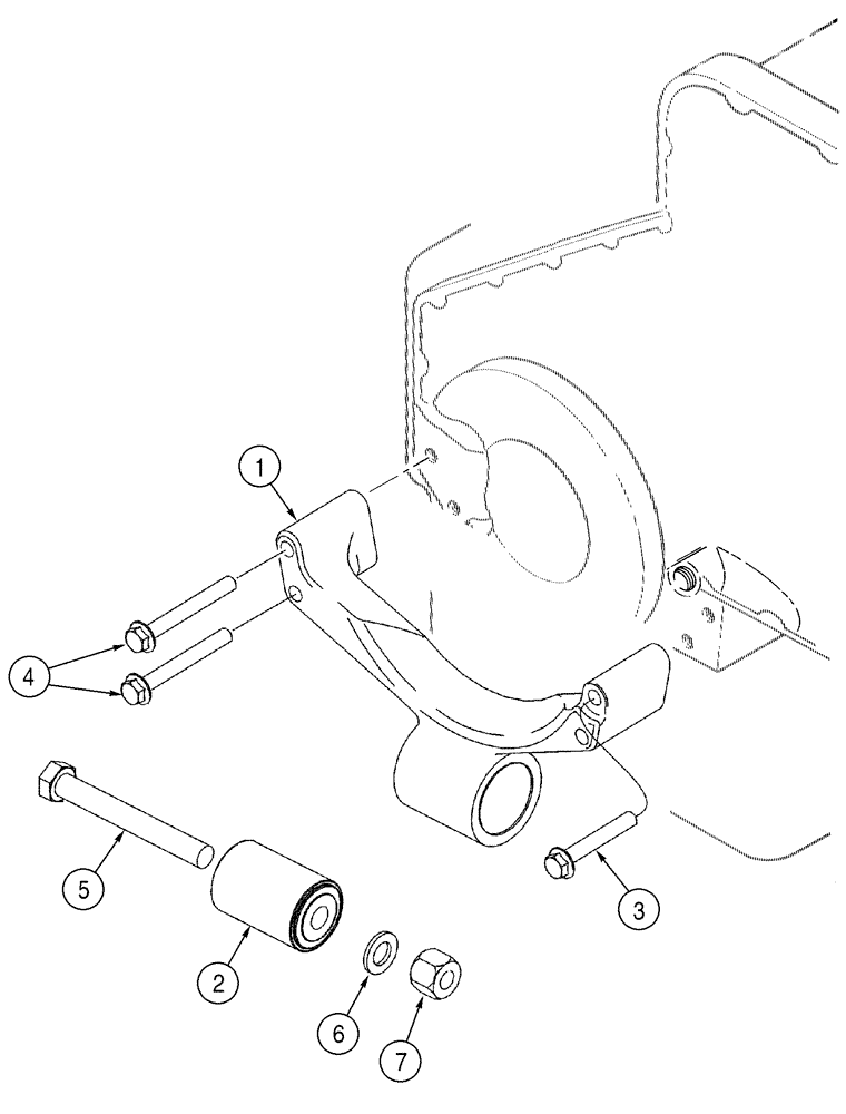 Схема запчастей Case 821C - (02-02) - MOUNT, ENGINE (02) - ENGINE