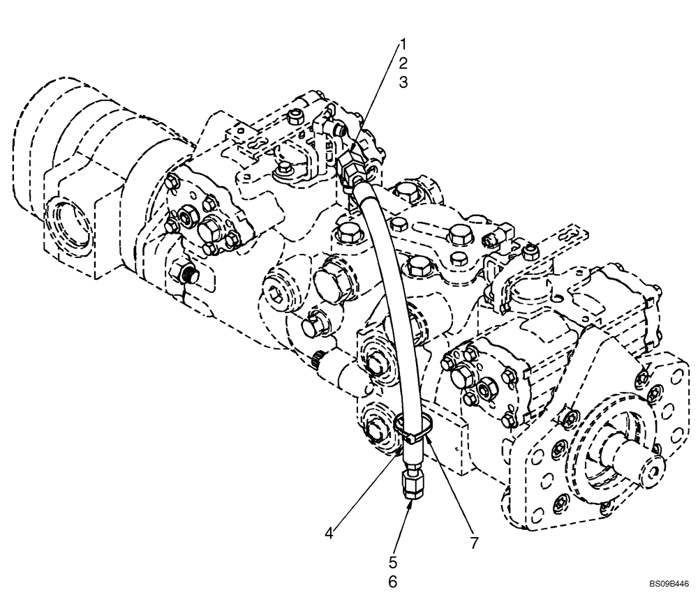 Схема запчастей Case 465 - (06-38) - KIT - GROUND DRIVE PUMP (06) - POWER TRAIN