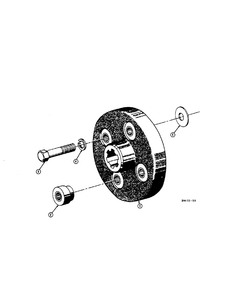 Схема запчастей Case 310D - (014[1]) - HYDRAULIC PUMP DRIVE COUPLING (01) - ENGINE